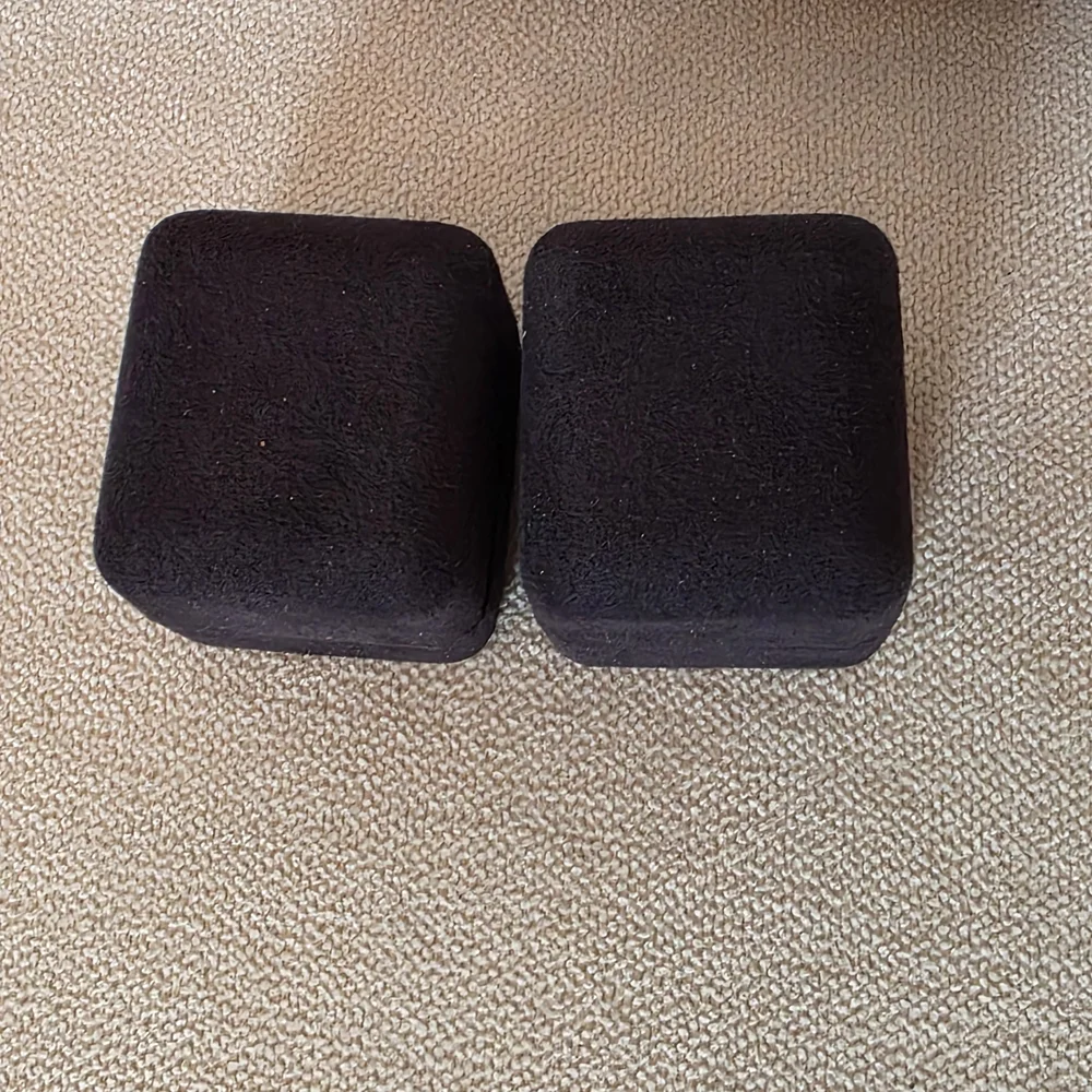 Tiffany & Co. Ring Cases Set of 2 Black Velvet Jewelry Cases Only